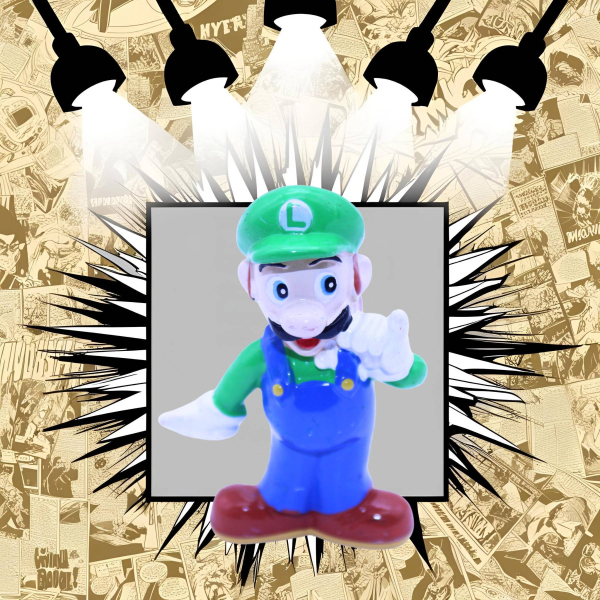 Super Mario Figur Luigi – Nintendo 1994 – 6,5 cm Hartplastik Vintage